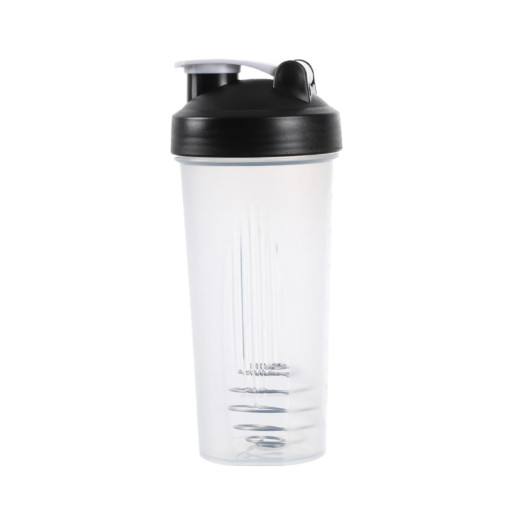 Large Protein Shaker Cups Clear Black